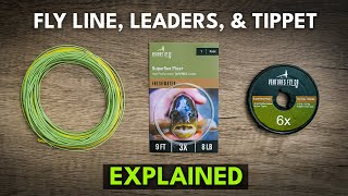 Fly Line Leader and Tippet 101 — Fly Fishing Gear for Beginners  Module 4 Section 1 [upl. by Diandre7]