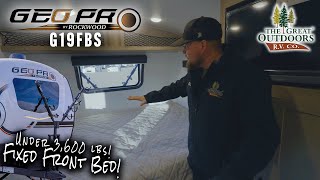 SUV Towable Front Bed Overland Trailer Under 3600 lbs  2024 Rockwood GEO Pro G19FBS [upl. by Ahsataj]