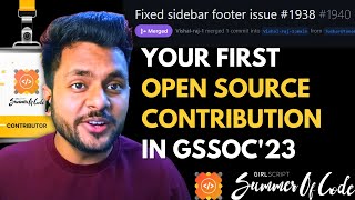 GSSOC23 Your First Open Source Contribution  Step by Step Guide [upl. by Ramgad97]