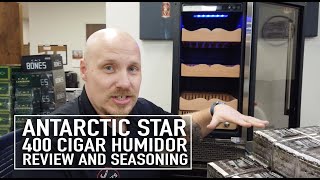 Antarctic Star 400 Cigar Humidor Review amp Seasoning [upl. by Quickman773]