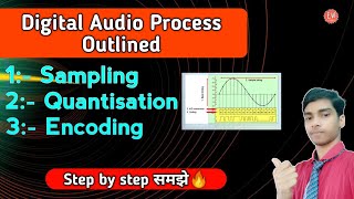 Digital Audio Process Outlined  Sampling  Quantisation  Encoding  Consumer electronics in hindi [upl. by Eiltan]