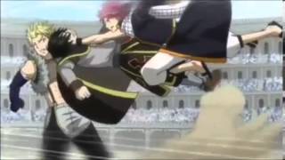 Fairy Tail  Natsu and Gajeel vs Sting and Rogue Fairy Tail vs Sabertooth English Sub [upl. by Vano]