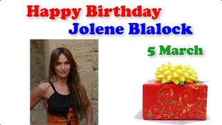 Happy Birthday Jolene Blalock 5 March [upl. by Trini]