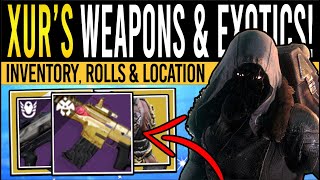 Destiny 2 XURS NEW WEAPONS amp ARMOR 9th February Xur Inventory  Armor Loot amp Location [upl. by Lednik602]