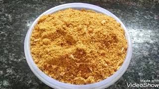 పపుులపొడి Pappula podi or Putnala podi recipe by Lakshmi Ramana [upl. by Odnanreh]