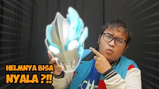 Kapten Justice Review Helm Ultraman Blazar Bisa nyala [upl. by Oyam128]