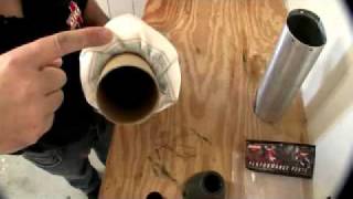 How to repack DRD Exhaust  Muffler [upl. by Leviralc407]