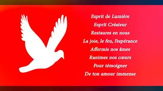 Esprit de Lumière Esprit Créateur  Chant de lEmmanuel  Sylioxx Lyrics [upl. by Erapsag]