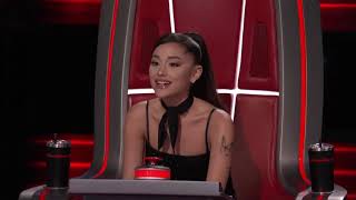 Ariana Grande Thoughts on Peedy Chavis  The Voice Blind Auditions 2021 Episode 1 [upl. by Furiya399]