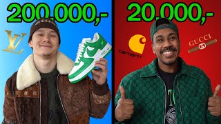 200000 KR vs 20000 KR OUTFIT CHALLENGE [upl. by Rizan]