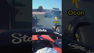 Ocon BREAKS SEAT In Hungarian Grand Prix After Colliding With Gasly 🤯 shorts [upl. by Colwin]