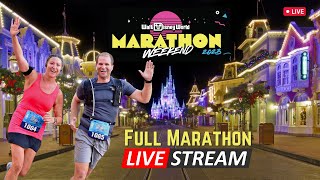 🔴LIVE🔴Walt Disney World Marathon  Full runDisney Marathon Live Stream 2023 [upl. by Origra]