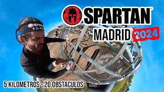 4K Spartan Race MADRID 2024  Sprint  5 kilometros [upl. by Bunnie498]