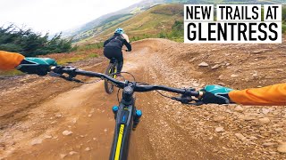 RIDING THE NEW TRAILS AT GLENTRESS BIKEPARK IN SCOTLAND [upl. by Carmelia435]