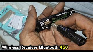 Wireless Receiver Bluetooth 450 use करना सीखें  Electronics Verma [upl. by Esiom]