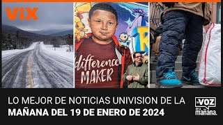 Lo mejor de Noticias Univision de la mañana viernes 19 de enero de 2024 [upl. by Oconnor334]