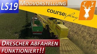 LS19 Courseplay Mähdrescher abfahren mit dem Helfer bis ins Silo  Tutorial [upl. by Janine]