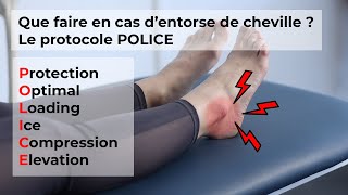 Que faire en cas d’entorse de cheville  Le protocole POLICE [upl. by Anitsyrhk]