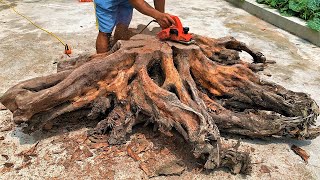 Amazing Extremely Creative Woodworking Youve Never Seen Discarded Wood Stumps  Art Outdoor Table [upl. by Auehsoj637]