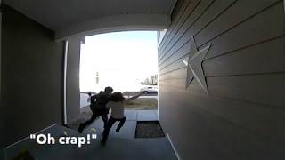 Doorbell Ditching Caught by Vivint Doorbell Camera [upl. by Jude]