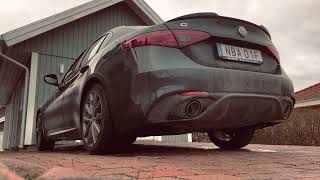 Alfa Romeo Giulia Veloce with Ragazzon exhaust [upl. by Hsilgne600]