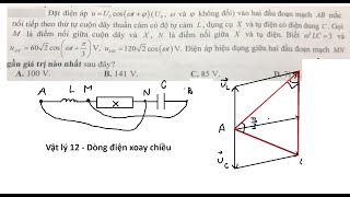 Vật lý 12 Đặt điện áp uU0cosωtφ U0ωφ không đổi vào hai đầu đoạn mạch AB mắc nối tiếp theo [upl. by Gaile]