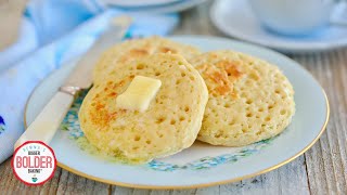 NoKnead Homemade Crumpets No Oven Needed [upl. by Eetnod]