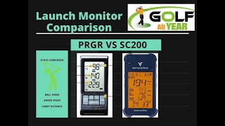 Launch Monitor Comparison  PRGR vs Swing Caddie 200 [upl. by Atterg980]