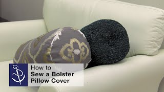 How to Make A Bolster Pillow Cover [upl. by Courtund883]