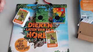 SPAAR ACTIE DIEREN LATEN VAN ZICH HOREN SOUNDBOX EN ALBUM ALBERT HEIJN INGESPROKEN DOOR FREEK VONK [upl. by Nador]