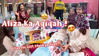 Aliza ka aqiqah  Bua ne gift mai kya diya  Ruksaar Ki Mehndi  Celebration 🎉🎉 [upl. by Amari]