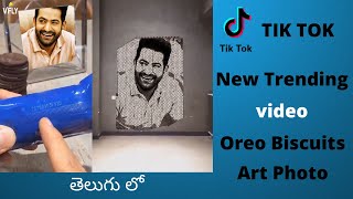 Tik Tok  How to make tiktok video Oreo Biscuit  New Trending video Oreo Biscuits In Telugu by Raju [upl. by Rask731]