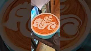 Seahorse Latte Art shorts art coffee [upl. by Rahm593]