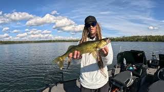 Fishing for Walleye in late August [upl. by Lezirg]