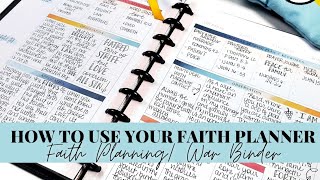 7 Ways To Use Your Faith Planner The Happy Planner War Binder [upl. by Mongeau]