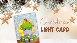 Kerstkaart met Creative Craftlab en lichtjes CCLFRCD547 amp CCLFRCD420 [upl. by Christmann313]