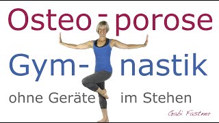 🦴19 min Osteoporose Gymnastik  ohne Geräte im Stehen [upl. by Ahsimik]