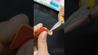 Fabric Handmade Jewelry Making At Home🔥💖diyshortsyoutubeshortsdiyearringshandmadejewellry [upl. by Nager]