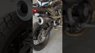 Termignoni exhaust idle Ducati Scrambler nextgen nightshift 2024 [upl. by Ilarin615]