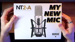 MY NEW MIC RODE NT2A Unboxing [upl. by Michon]