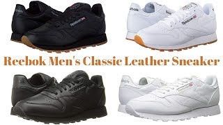 Reebok Mens Classic Leather Sneaker  Reebok Classic Leather  Fashion Review [upl. by Niltak]