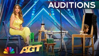 INVISIBLE Magician Olive FREAKS OUT The Judges  Auditions  AGT 2024 [upl. by Ennailuj]