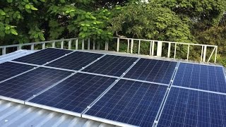 Insel Solaranlage mit AGM Batterie und Steca Laderegler [upl. by Shere]