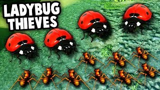 HUGE LADY BUGS vs ANT COLONY ARMY Empires of the Undergrowth Gameplay [upl. by Alyaj]