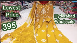 Hyderabad Wholesale Readymade Pakistani Lucknowii Fancy Suits Collection ₹395 hyderabadshoping [upl. by Khichabia]