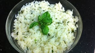 JASMINE RICE WITH BASIL BUTTER AND WHITE WINE  simpley cooking [upl. by Hardunn]