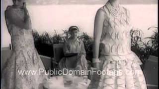 1958 Acapulco Mexico Fashions and cliff diving Newsreel PublicDomainFootagecom [upl. by Proudlove]