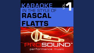 Fast Cars And Freedom Karaoke With Background Vocals In the style of Rascal Flatts [upl. by Hyacintha]