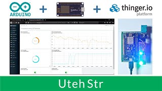 Arduino  Controlling LED and Monitoring DHT11 Sensor Data with NodeMCU ESP8266 and Thinger IO [upl. by Tori]