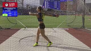 Valarie Allman is back to defend in the discus  US Olympic Track amp Field Trials [upl. by Neeruan]